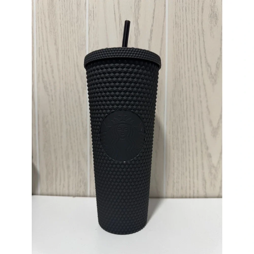 Starbucks Disney World 50th Anniversary Matte Black Studded Tumbler 24oz Cup
